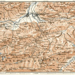 Waldin Map of the environs of Garmisch and Partenkirchen, 1906 digital map
