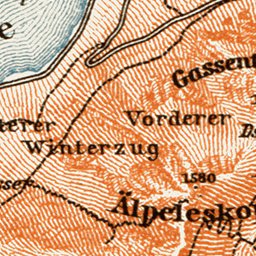 Waldin Map of the environs of Hohenschwangau, 1909 digital map