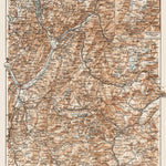 Waldin Map of the Savoie Mountains, 1913 digital map