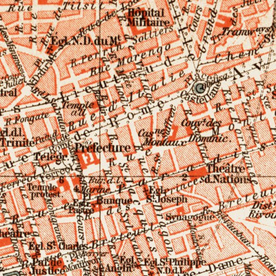 Waldin Marseille city map, 1913 (1:24,000 scale) digital map