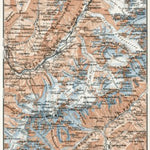 Waldin Mont Blanc and Chamonix Valley map, 1909 (Italy) digital map