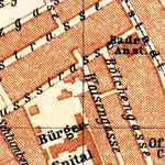 Waldin Mülhausen (Mulhouse) city map, 1905 digital map
