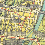 Waldin München (Munich) city map, about 1920 digital map