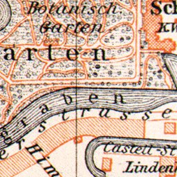 Waldin Münster city map, 1906 digital map