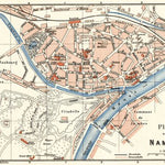 Waldin Namur town plan, 1908 digital map