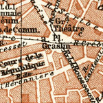 Waldin Nantes city map, 1913 digital map