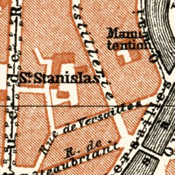 Waldin Nantes city map, 1913 digital map
