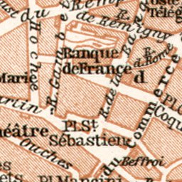 Waldin Nevers city map, 1909 digital map