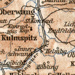 Waldin North Salzkammergut, 1913 digital map