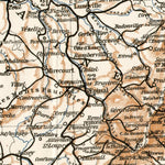 Waldin Northeast France, 1909 digital map