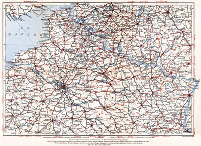 Waldin Northeast France road map, 1931 digital map
