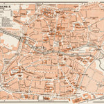 Waldin Nürnberg (Nuremberg) city centre map, 1909 digital map
