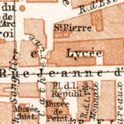 Waldin Orléans city map, 1909 digital map