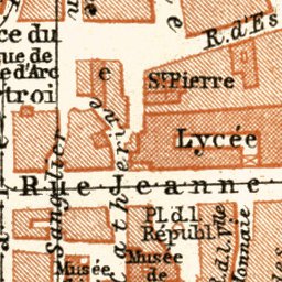 Waldin Orléans city map, 1913 digital map