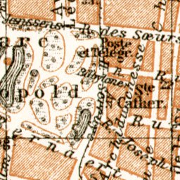 Waldin Ostend (Ostende) town plan, 1909 digital map