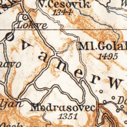 Waldin Österreichisches Küstenland (Adriatisches Küstenland, Austrian Littoral), 1911 digital map