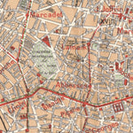 Waldin Paris city map (New Plan of Paris), 1912 digital map
