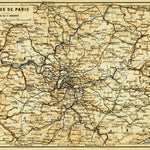 Waldin Paris region general map, 1903 digital map