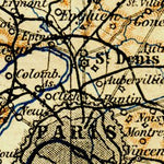 Waldin Paris region general map, 1903 digital map