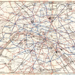 Waldin Paris Tramway and Metro Network map, 1931 digital map