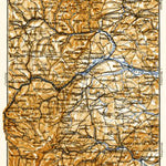 Waldin Pfalzburg - Wasselnheim district map, 1905 digital map