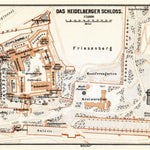 Waldin Plan of the Castle of Heidelberg, 1905 digital map
