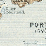 Waldin Port Artur (Lüshunkou) and suburbs map, 1914 digital map