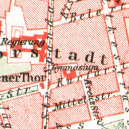 Waldin Potsdam city map, 1910 digital map