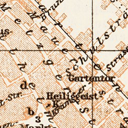Waldin Reutlingen city map, 1909 digital map