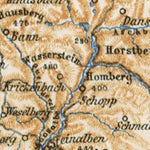 Waldin Rhenish Palatinate. Vosges (Wasgenwald) - Haardt, Wörth - Schlachtfeld districts map, 1905 digital map