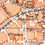 Waldin Rouen city map, 1910 digital map