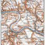 Waldin Sächsische Schweiz (Saxonian Switzerland) map from Wehlen to Schandau, 1911 digital map