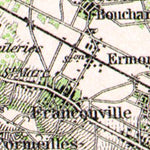 Waldin Saint-Denis - Pontoise map, 1931 digital map