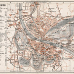 Waldin Salzburg town plan, 1910 digital map