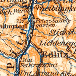 Waldin Schneeberg, Semmering and Mürztal, 1911 digital map