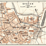 Waldin Speyer city map, 1905 digital map