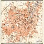 Waldin Stuttgart city map, 1906 digital map