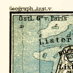 Waldin Sylt and Föhr Islands. Schleswig map, 1887 digital map