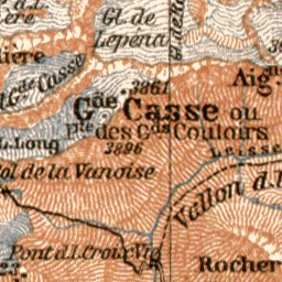Waldin Tarentaise and Maurienne map, 1901 digital map