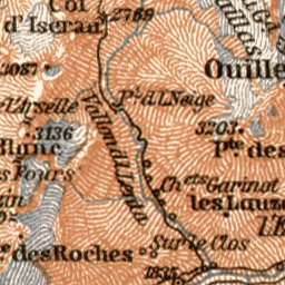Waldin Tarentaise and Maurienne map, 1901 digital map