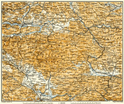 Waldin The Karawanks (Karawanken, Karavanke), 1906 digital map
