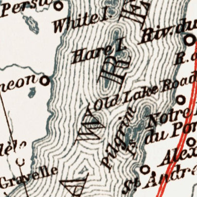 Waldin The Saguenay River and Lake St. John, 1907 digital map
