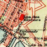Waldin Toulon town plan. Map of the environs of Toulon, 1903 digital map