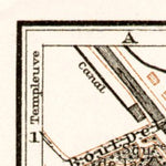 Waldin Tournai town plan, 1909 digital map