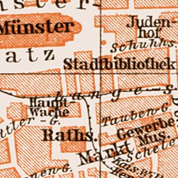 Waldin Ulm city map, 1909 digital map