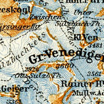 Waldin Upper Pinzgau (Oberpinzgau), 1906 digital map