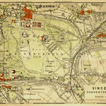 Waldin Vincennes, Charenton and Nogent-sur-Marne map, 1903 digital map