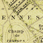 Waldin Vincennes, Charenton and Nogent-sur-Marne map, 1903 digital map