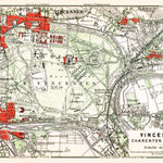 Waldin Vincennes, Charenton and Nogent-sur-Marne map, 1910 digital map