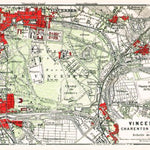 Waldin Vincennes, Charenton and Nogent-sur-Marne map, 1931 digital map